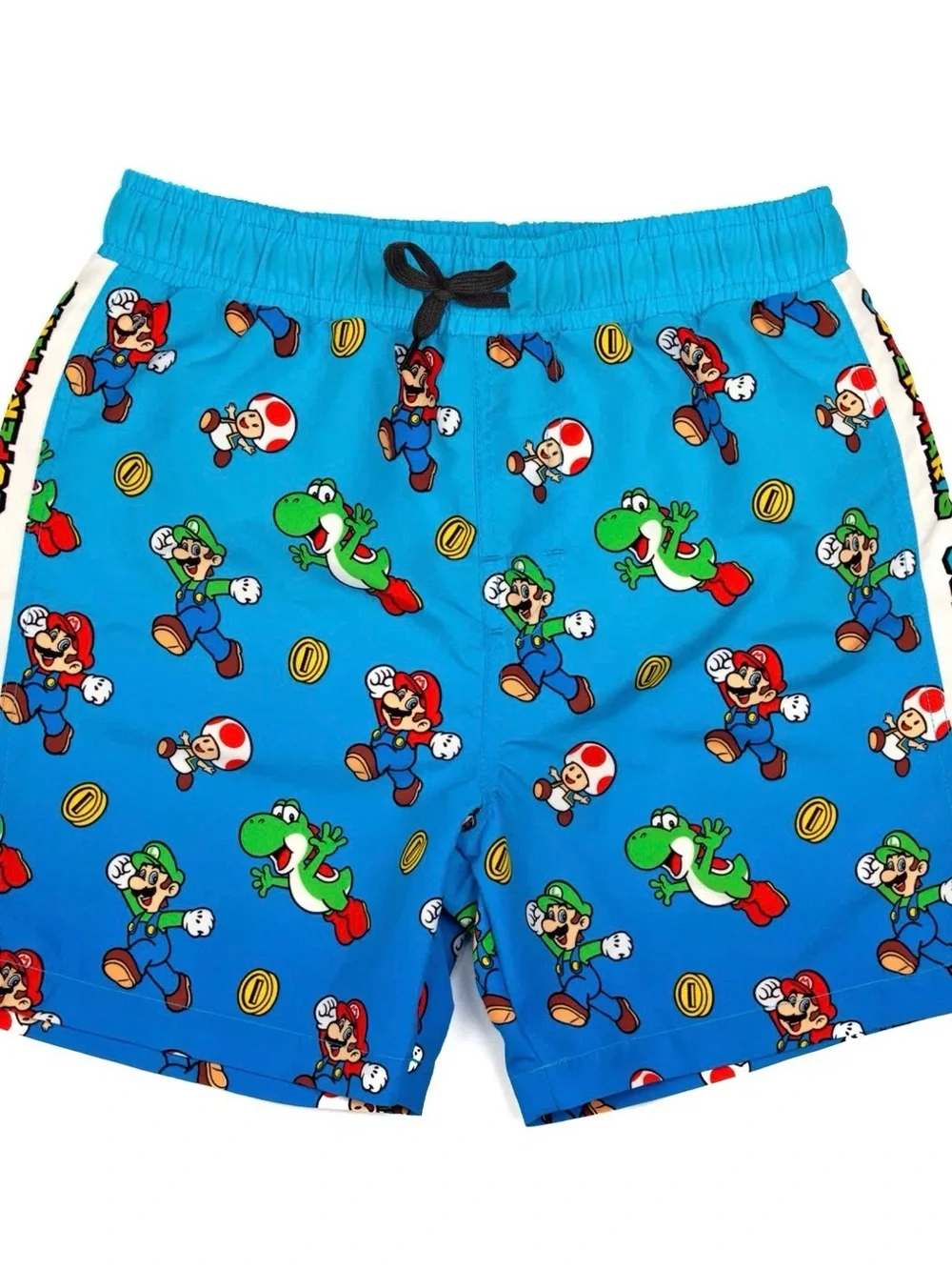 Nintendo Bright Blue Super Mario & Yoshi Kids Swim Trunks